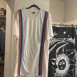 Rainbow striped ASOS t-shirt